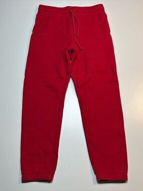 TNA Aritzia Cozy Fleece Sweatpants Red